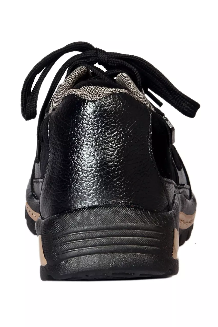 Jk Steel JKPA061BLK Steel Toe Black Safety Shoes, Size 7