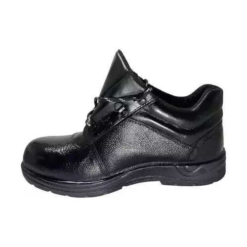 ADZON Steel Toe Safety Shoe High Ankle Leather Size UK 10 Black, 2270