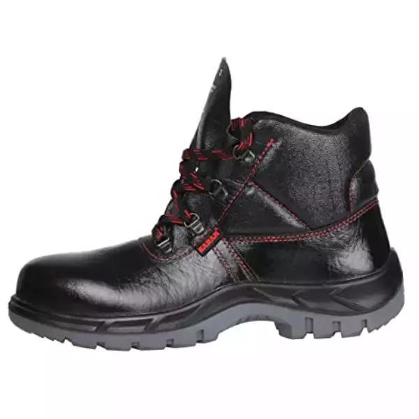 Karam Gripp Steel Toe Safety Shoes High Ankle Black Size UK 9, FS21BL(SWDAPN)