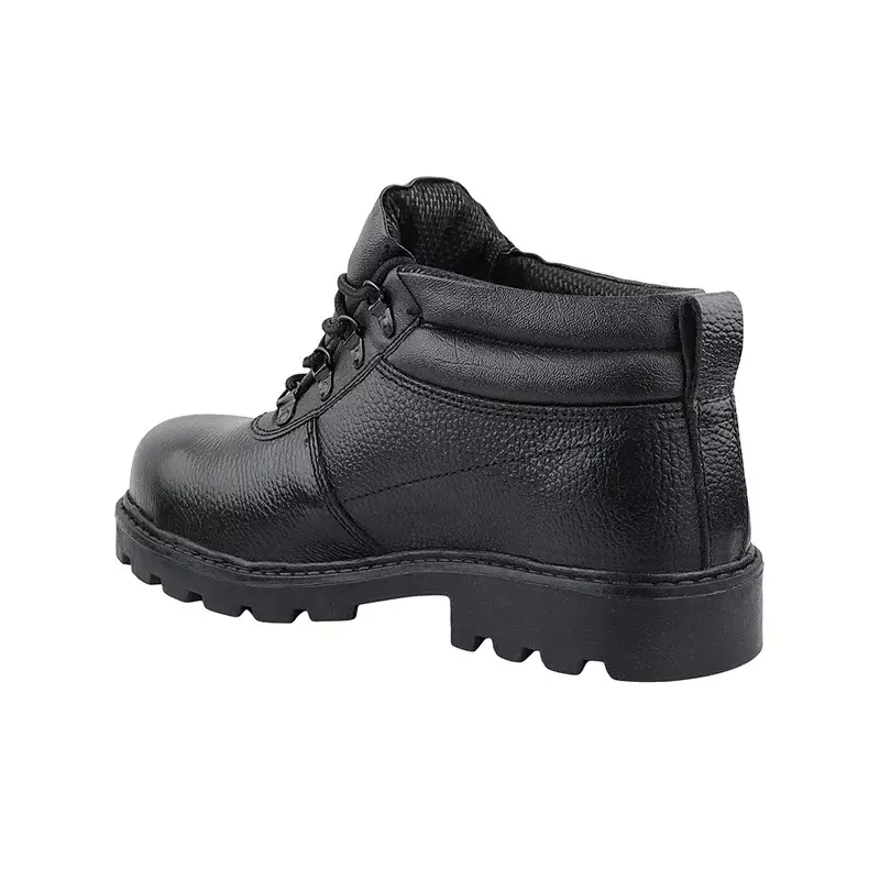 Fuel Steel Toe Safety Shoes High Ankle Nitrile/Rubber PU Sole Black, Flamingo Size UK 11