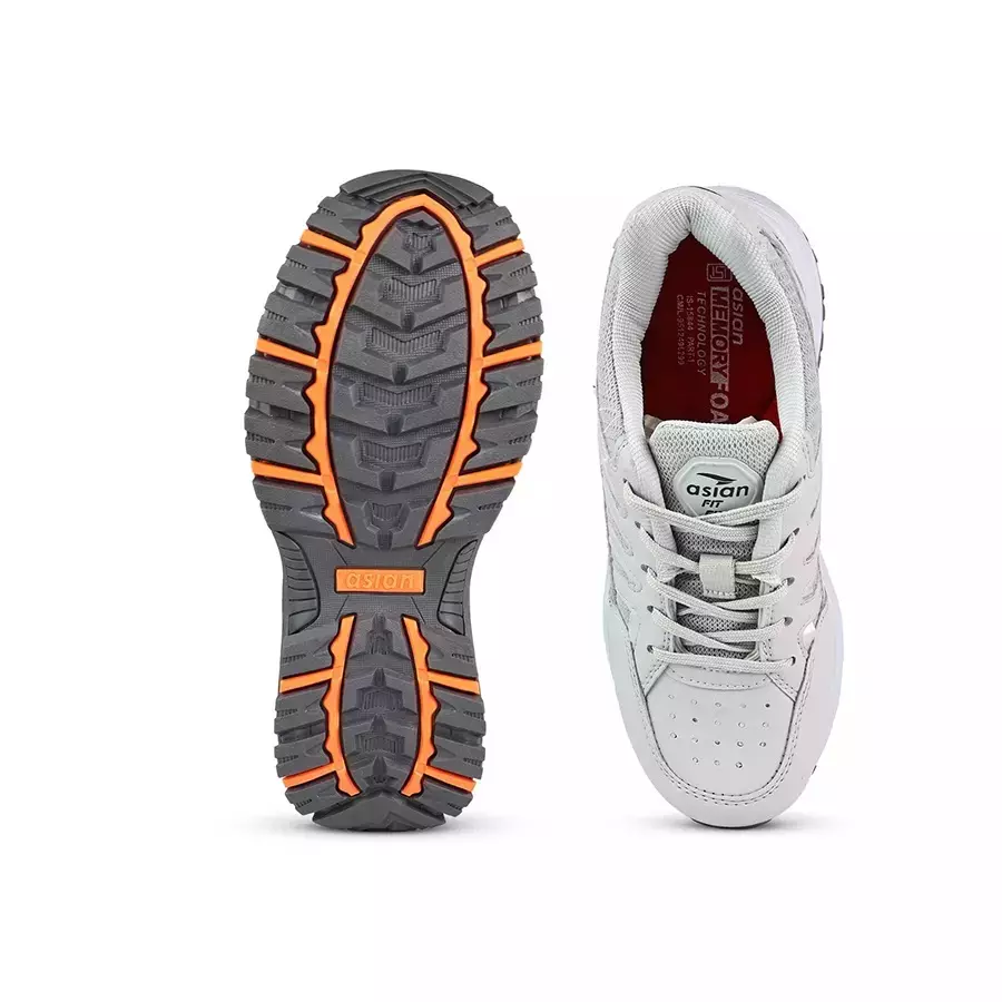 Asian Steel Toe Safety Shoes Low Ankle Size UK 10 Grey, PROTECTIVE 02-GREY-10