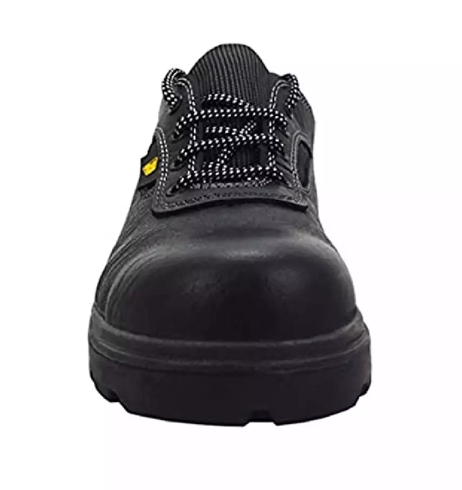 JCB Safety Shoes Steel Toe Earthmover Leather Black , Size 9