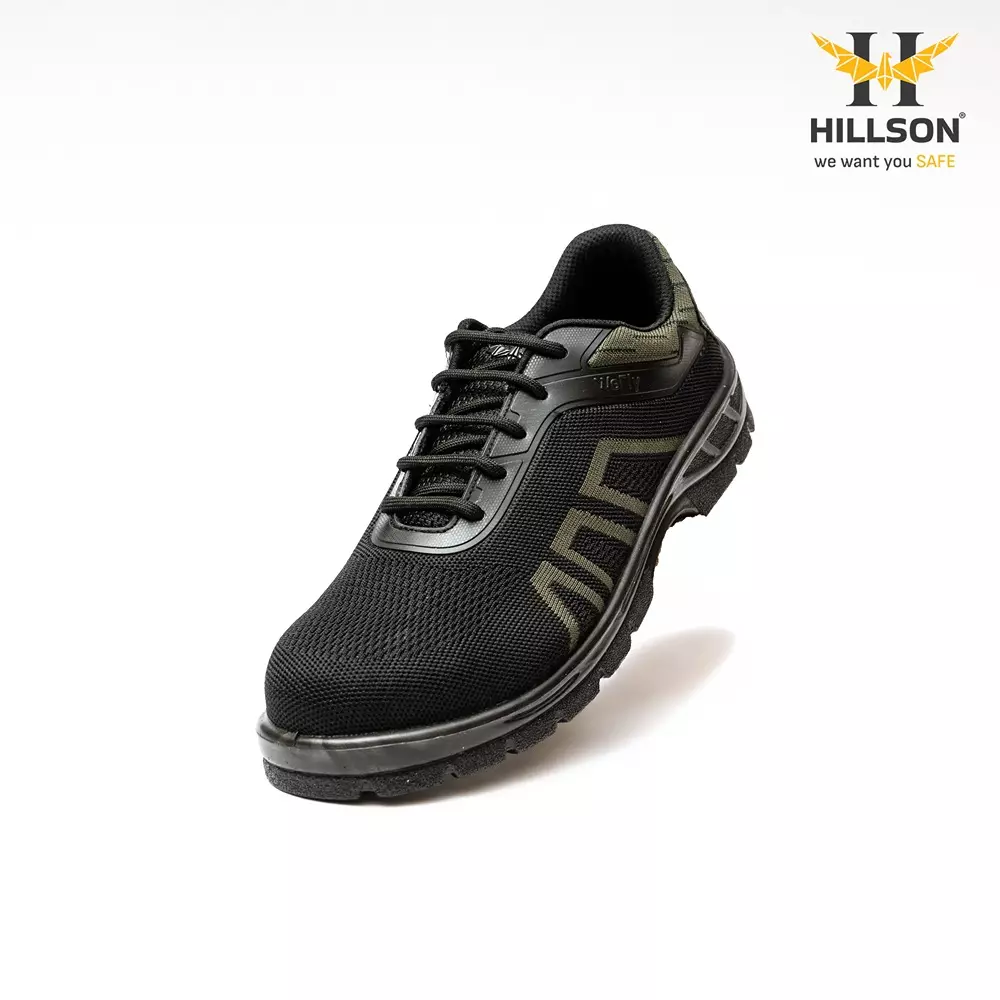 hillson-hard-toe-safety-shoes-pu-sole-low-ankle-green-breathable-flyknit-fabric-size-uk-10-wf02-green