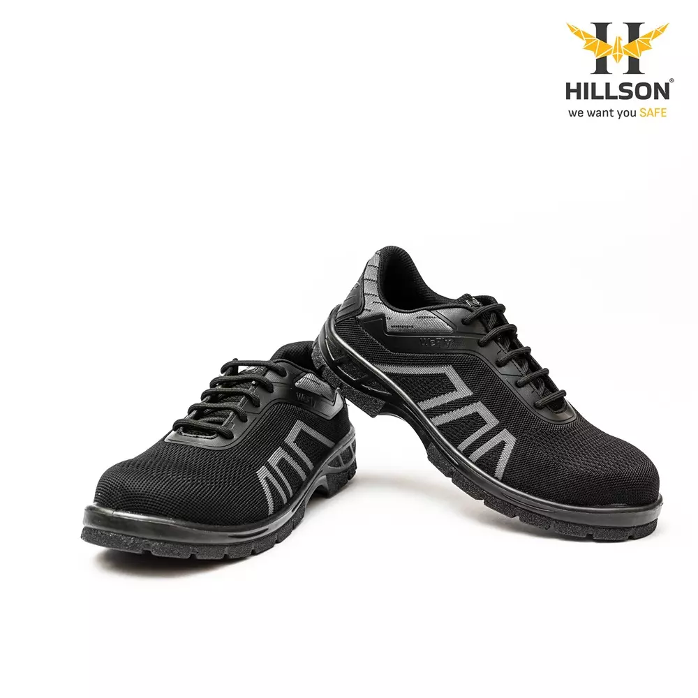 hillson-hard-toe-safety-shoes-pu-sole-low-ankle-grey-breathable-flyknit-fabric-size-uk-10-wf02-grey
