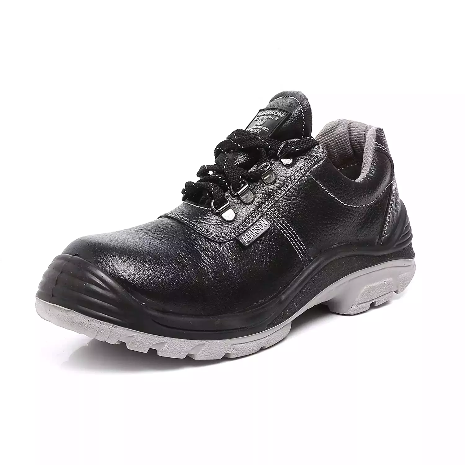 Agarson Duster Dual Density PU Sole Steel Toe ISI Black Safety Shoes (Size UK 6 - UK 10)