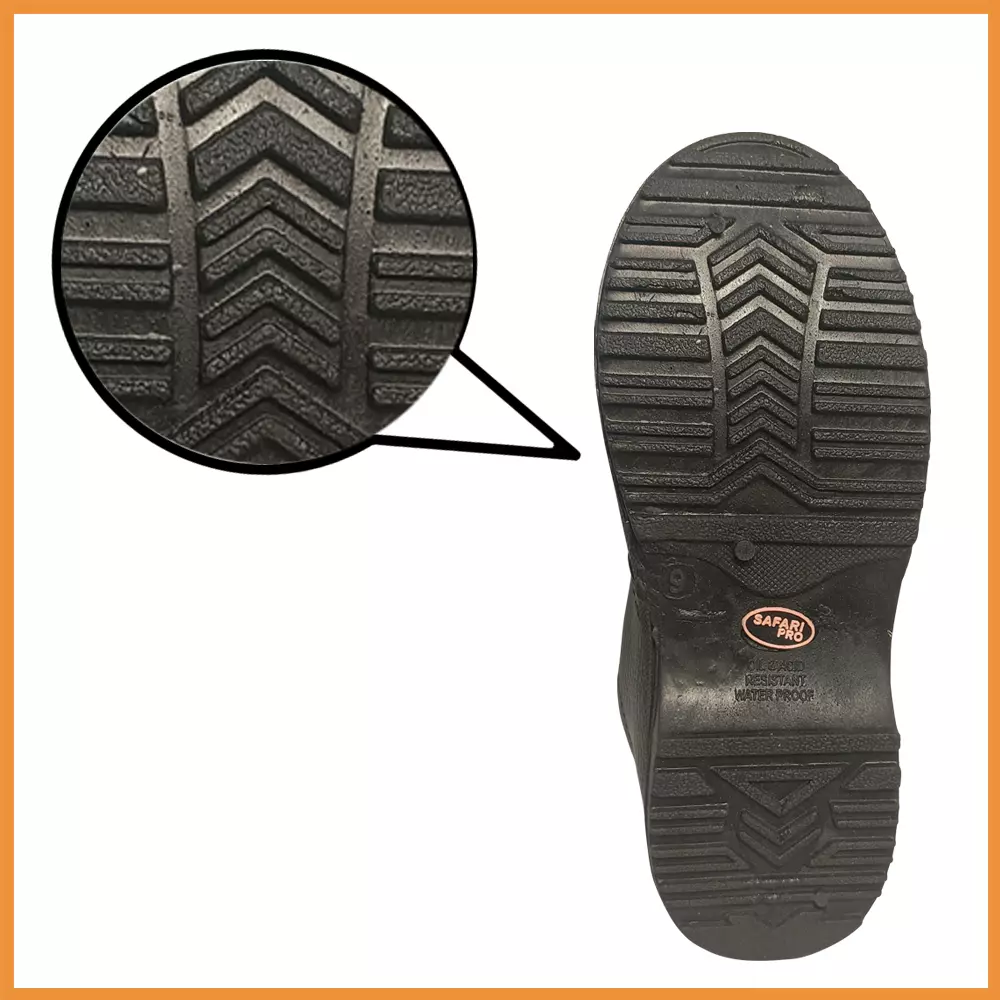Safari Pro Steel Toe Derby Safety Shoes Low Ankle Size UK 7 Black Model Power (Pack of 4 Pairs)
