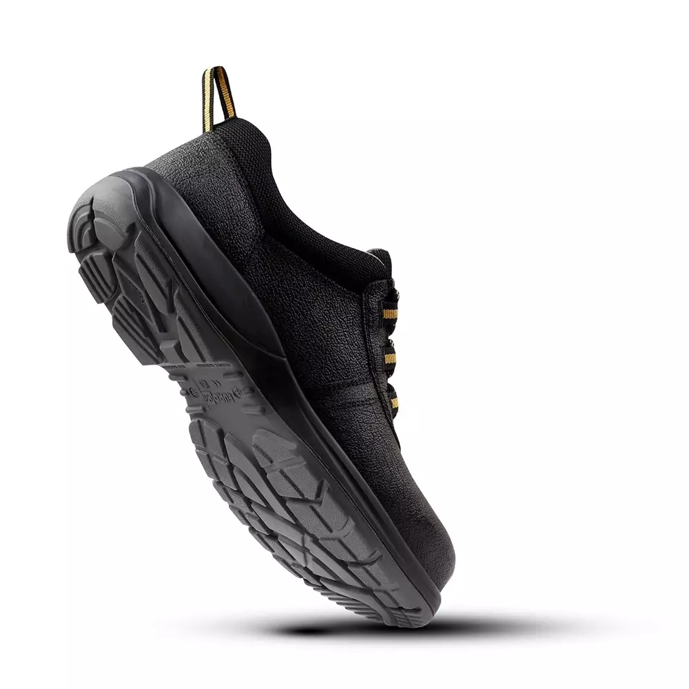 Eurock SHIELD 200 J Composite Toe Safety Shoe Low Ankle PU Sole UK 7 Size Black for Industrial Use, 82577-SHIELD-07