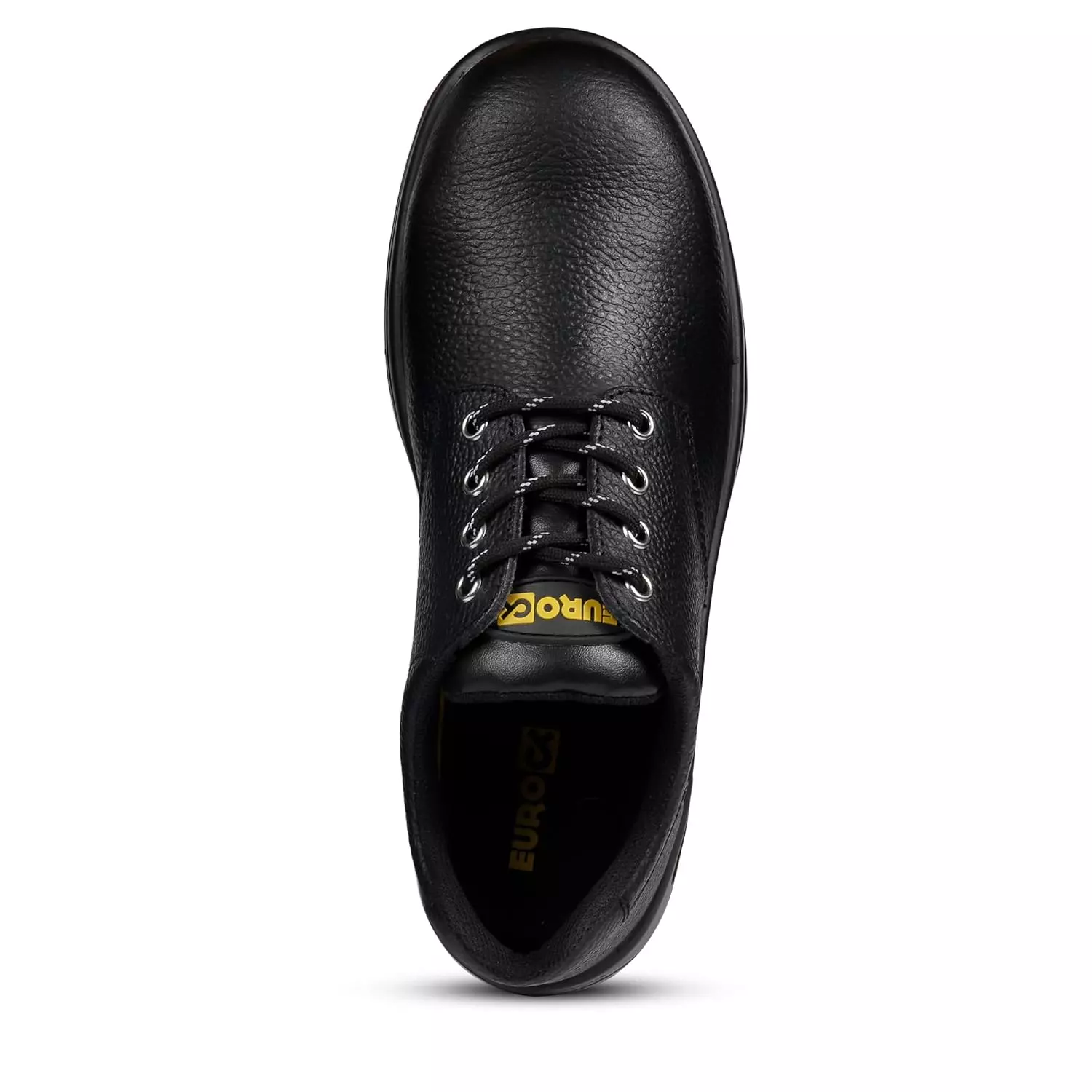 Eurock CLASSIC 200 J Steel Toe Safety Shoe Low Ankle PU Sole UK 11 Size Leather Black for Industrial Use