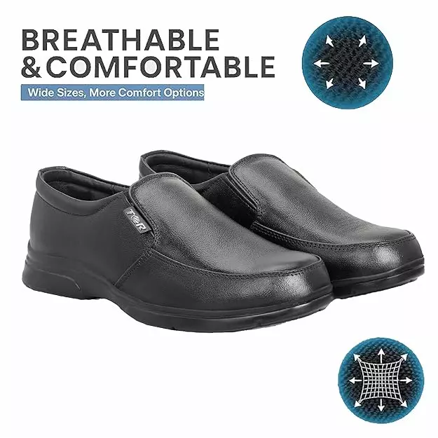 TOR Safety Shoes Low Ankle Phylon Sole Black Size UK 7, 1055