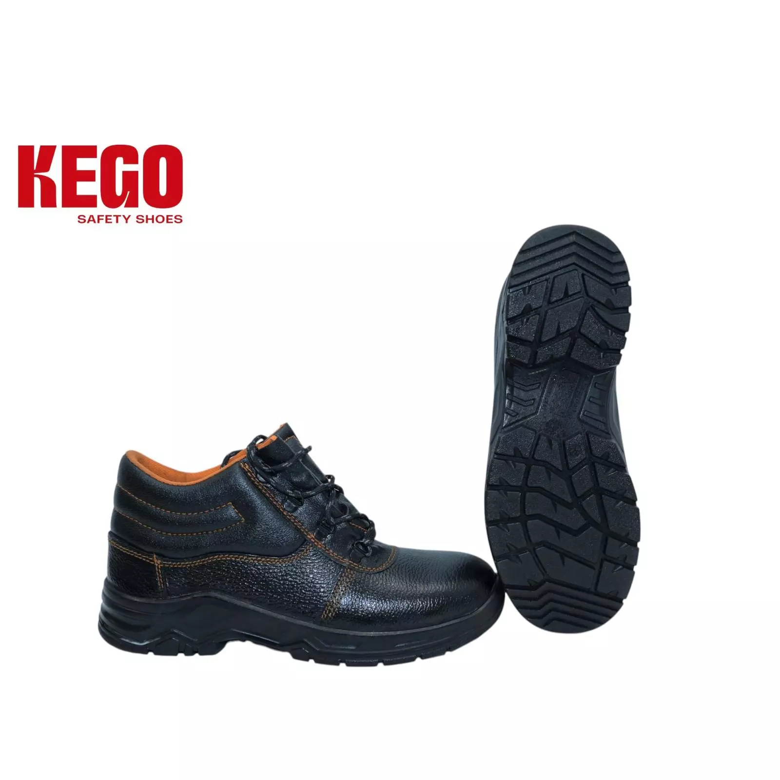 KEGO Safety Shoes Metal Toe Low Ankle Direct Injection PU (Moulded) Sole Black UK 10, KG-PUL-1003 (1 Pair)