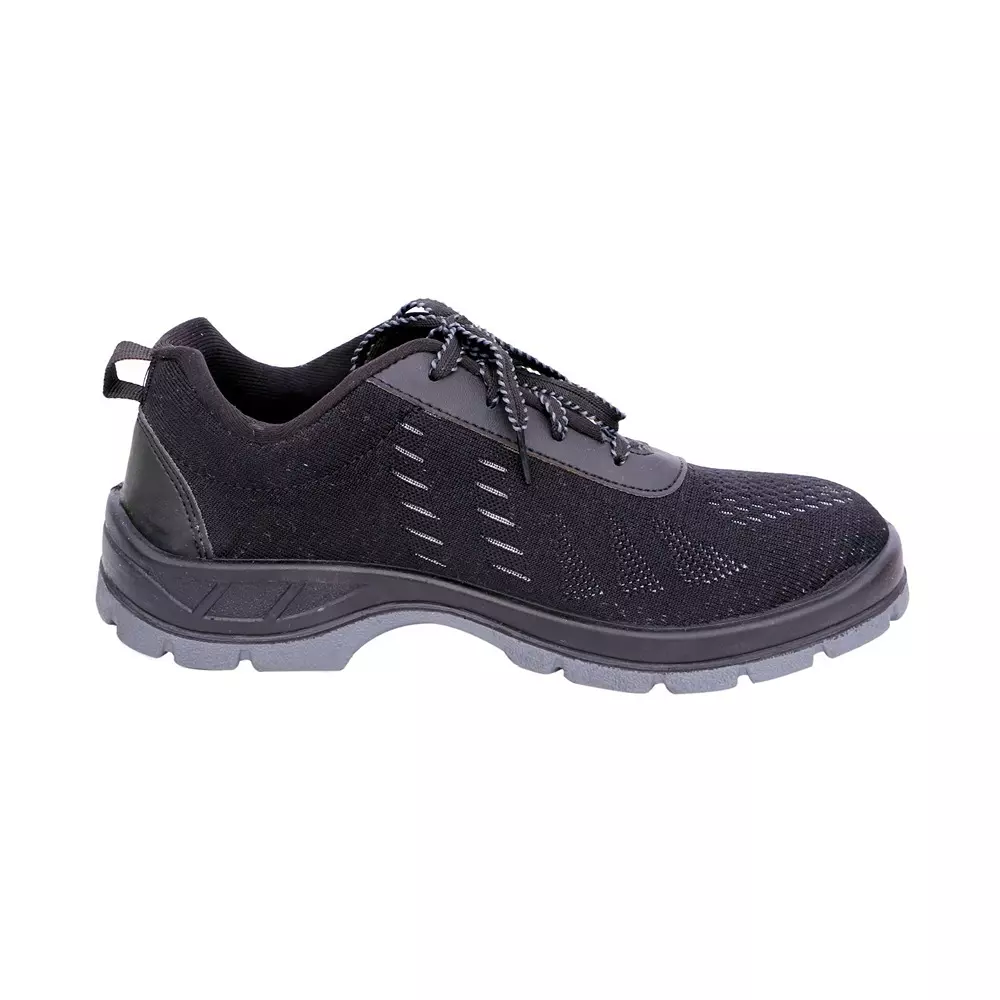 hindpro-fiber-toe-safety-shoes-single-density-pu-sole-low-ankle-black-grey-fabric-upper-size-uk-9-magna