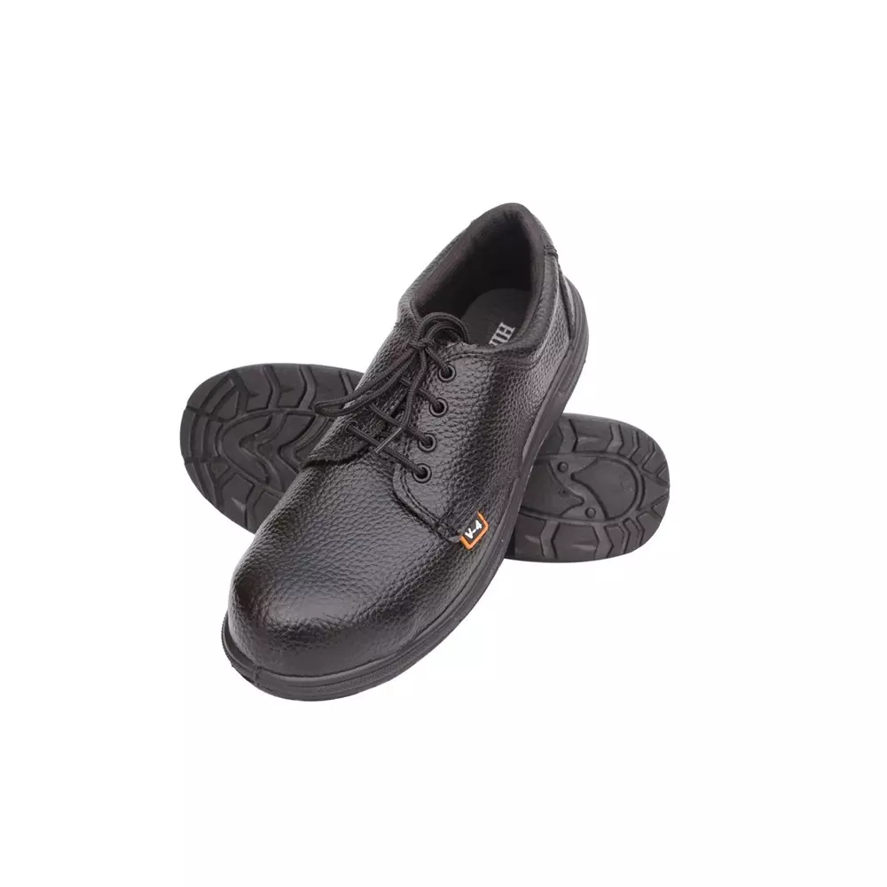 hindpro-steel-toe-safety-shoes-single-density-pvc-sole-low-ankle-black-barton-print-synthetic-leather-size-uk-8-v-4-pack-of-12-pairs