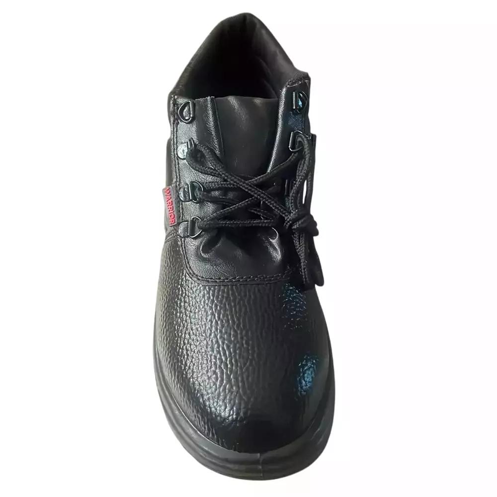 GENERIC Steel Toe Eco Series Safety Shoes High Ankle PVC Sole Size UK 9 Black, Power-9 (Pack of 5 Pair)