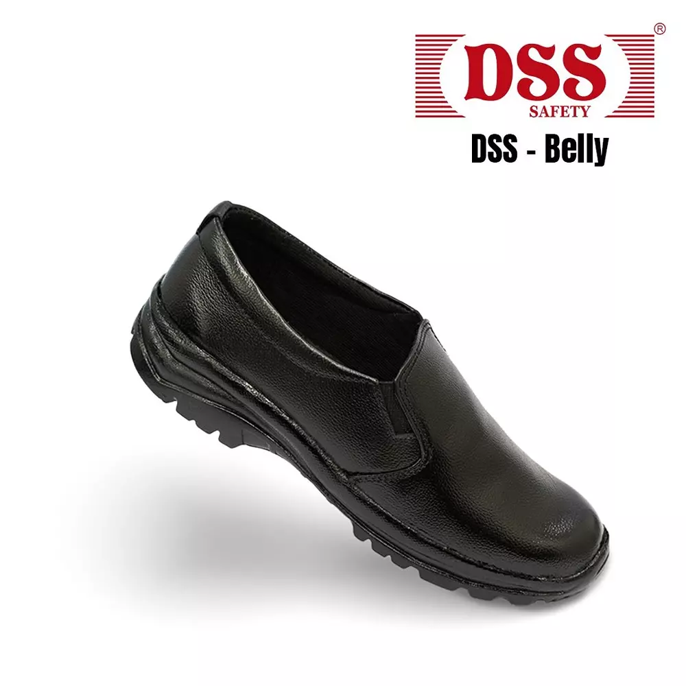 dss-steel-toe-safety-shoes-nbr-sole-low-ankle-black-buff-grain-leather-size-uk-7-dss-ladies-belly