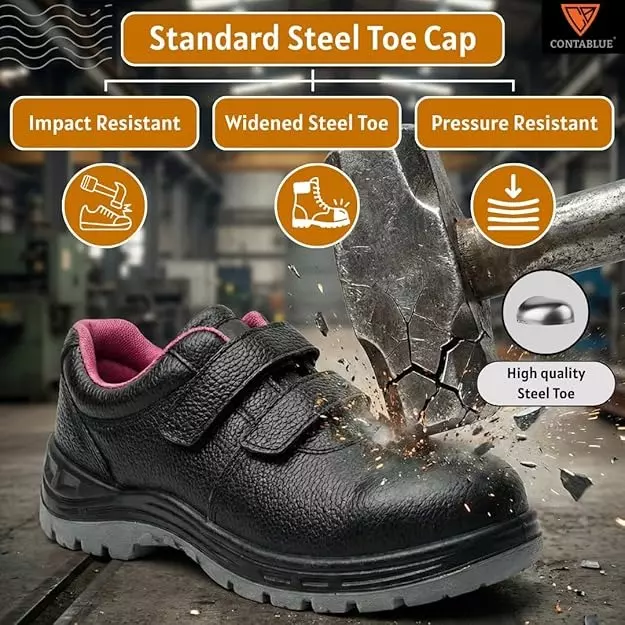 contablue-steel-toe-safety-shoes-pu-sole-low-ankle-black-genuine-leather-size-uk-6-battler-eva
