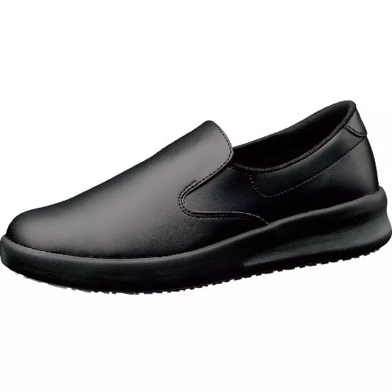 MIDORI Super Slip Resistant Work Shoes Artificial leather UK 5 Size Black, NHF-700-BK24.0