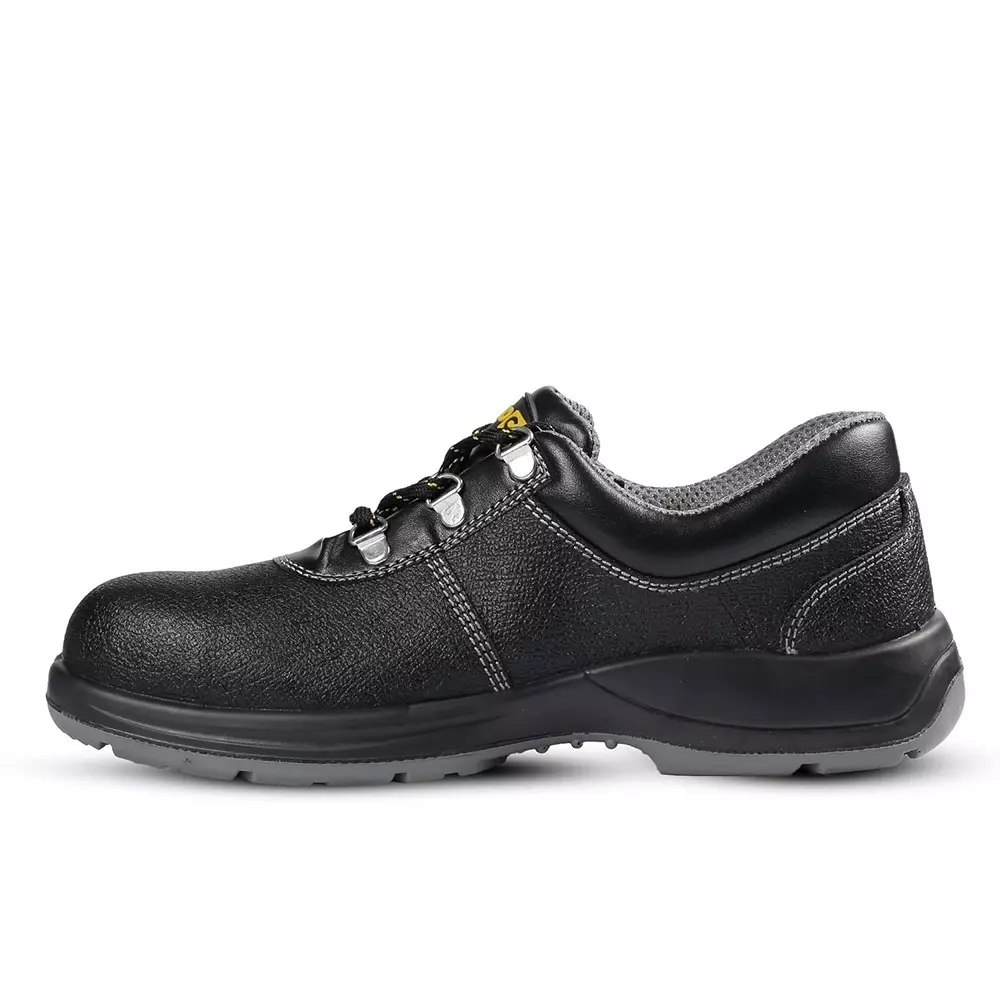 eurock-xolid-low-ankle-safety-shoes-200j-fiber-glass-toe-pu-sole-black-uk-11-size-for-industrial-use