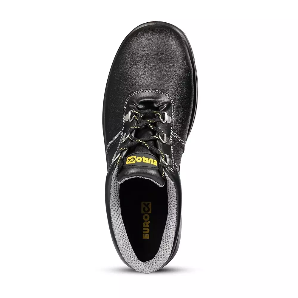 eurock-xolid-low-ankle-safety-shoes-200j-fiber-glass-toe-pu-sole-black-uk-11-size-for-industrial-use