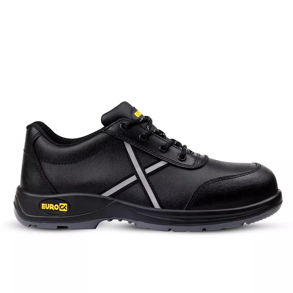 eurock-apex-low-ankle-safety-shoes-200j-fiber-glass-toe-pu-sole-black-uk-6-size-for-industrial-use