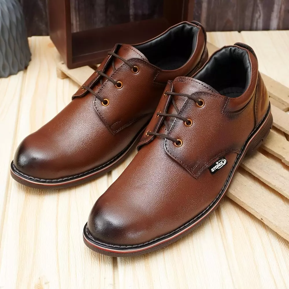 stonix-formal-premium-low-ankle-safety-shoe-steel-toe-tpr-sole-brown-leather-uk-08-size-for-construction-work-use-st_f_brown_8