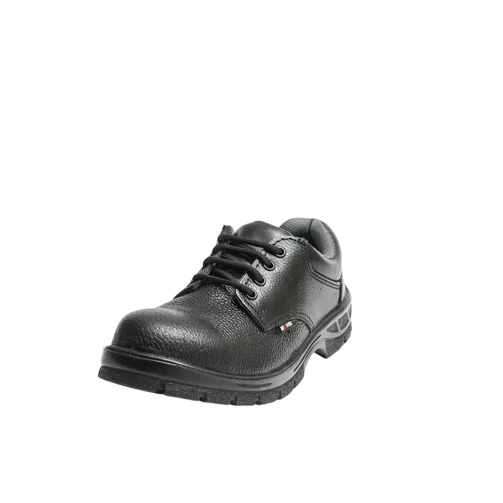 Hillson Steel Toe Safety Shoes Low Ankle PU Sole Low Ankle Size UK 5 Black, 2101