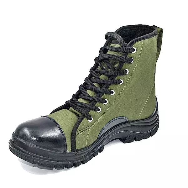 Fuel Jungle Boot Steel Toe High Ankle Safety Shoes Green Size: 10