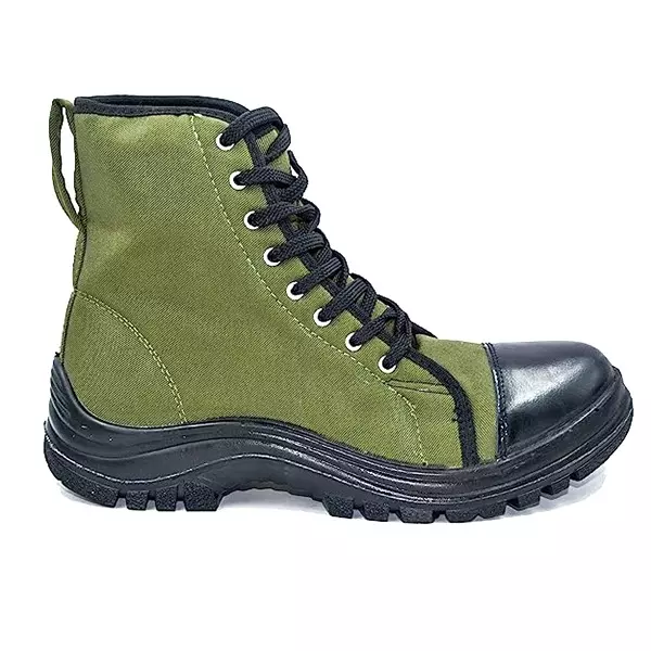 Fuel Jungle Boot Steel Toe High Ankle Safety Shoes Green Size: 10