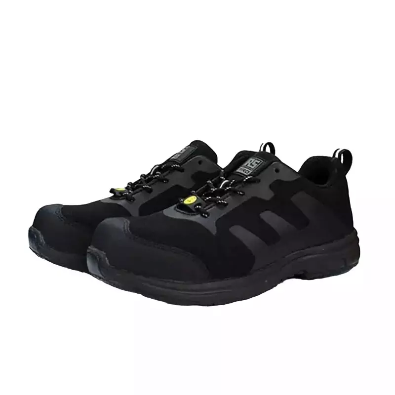 RS PRO Mens Black Toe Capped Safety Trainers, UK 11, EU 46 Model No 2011608 (Each of 1 Pair)