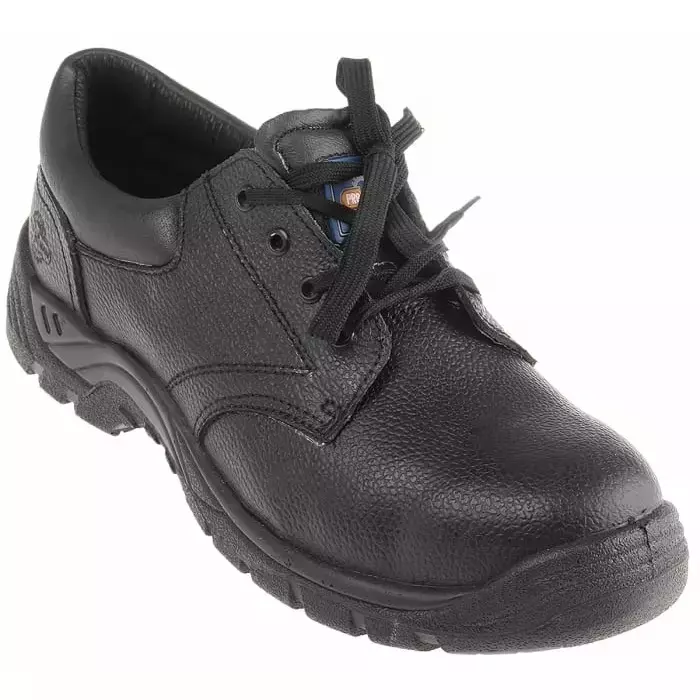 RS PRO Mens Black Toe Capped Safety Trainers, UK 12, EU 47 Model No 7904038 (Each of 1 Pair)