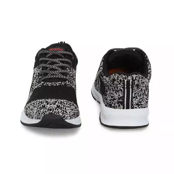 Kavacha Steel Toe Knitted Safety Shoes Low Ankle Phylon TPR Rubber Sole Size UK 6 Black, Kv-S208-06