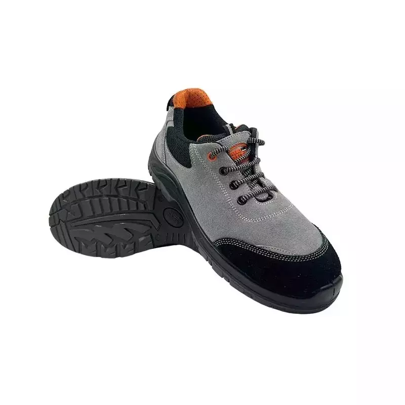 Allen Cooper Double Duty Safety Shoes Steel Toe Low Ankle PU Sole Size 8 UK/India Grey, DD 7152