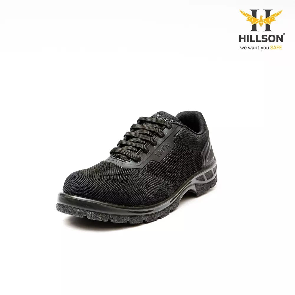 hillson-hard-toe-safety-shoes-pu-sole-low-ankle-black-breathable-flyknit-fabric-size-uk-6-wf01-black