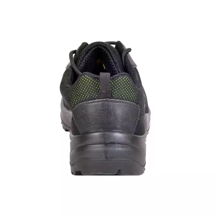 Zain Safety X-Weave Composite Toe Safety Shoes PU Single Density Low Ankle Black & Green Dry Fit Knit Breathable Size UK7, PHANTOM
