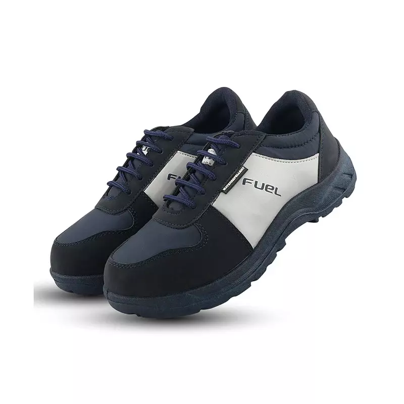 FUEL Metallic Toe Safety Shoes PVC Single Density Low Ankle Blue Fabric for Women Size UK3, ULTRA BLUE