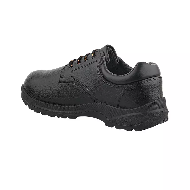 Fuel Steel Toe Safety Shoes PVC Single Density Low Ankle Black Synthetic Leather for Mens Size UK12, ARSENAL-LC BLK