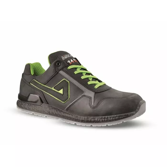 AIMONT BIGGIE ABI03 Mens Black Aluminium Toe Capped Safety Trainers UK 10.5 EU 45, BIGGIE ABI03 45