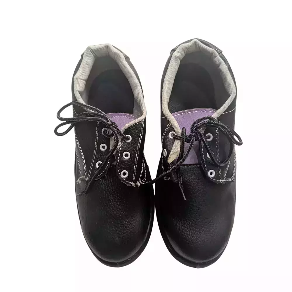 Safe Dot Steel Toe Safety Shoe Low Ankle PVC Sole Black for Industrial Use UK6 , SS-05 (Pack of 25 Pair)