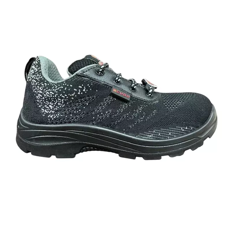 SCUDO Steel Toe Titan Safety Shoes PU Sole UK 10 Black