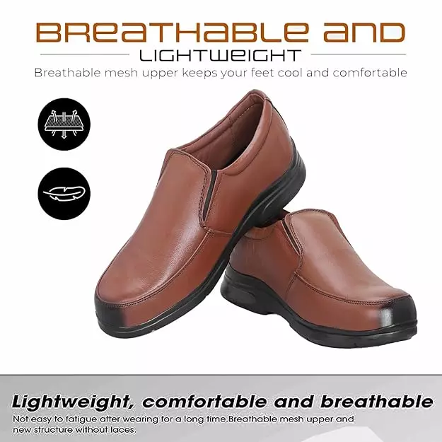 TOR Safety Shoes Low Ankle Phylon Sole Brown Size UK 8, 1060