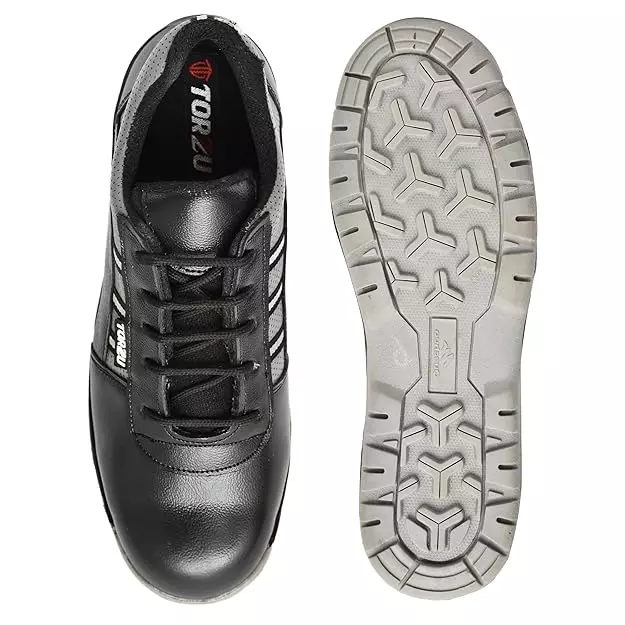 Torzu Steel Toe Safety Shoes Low Ankle Size 9 UK Dark Grey, TORZU-322