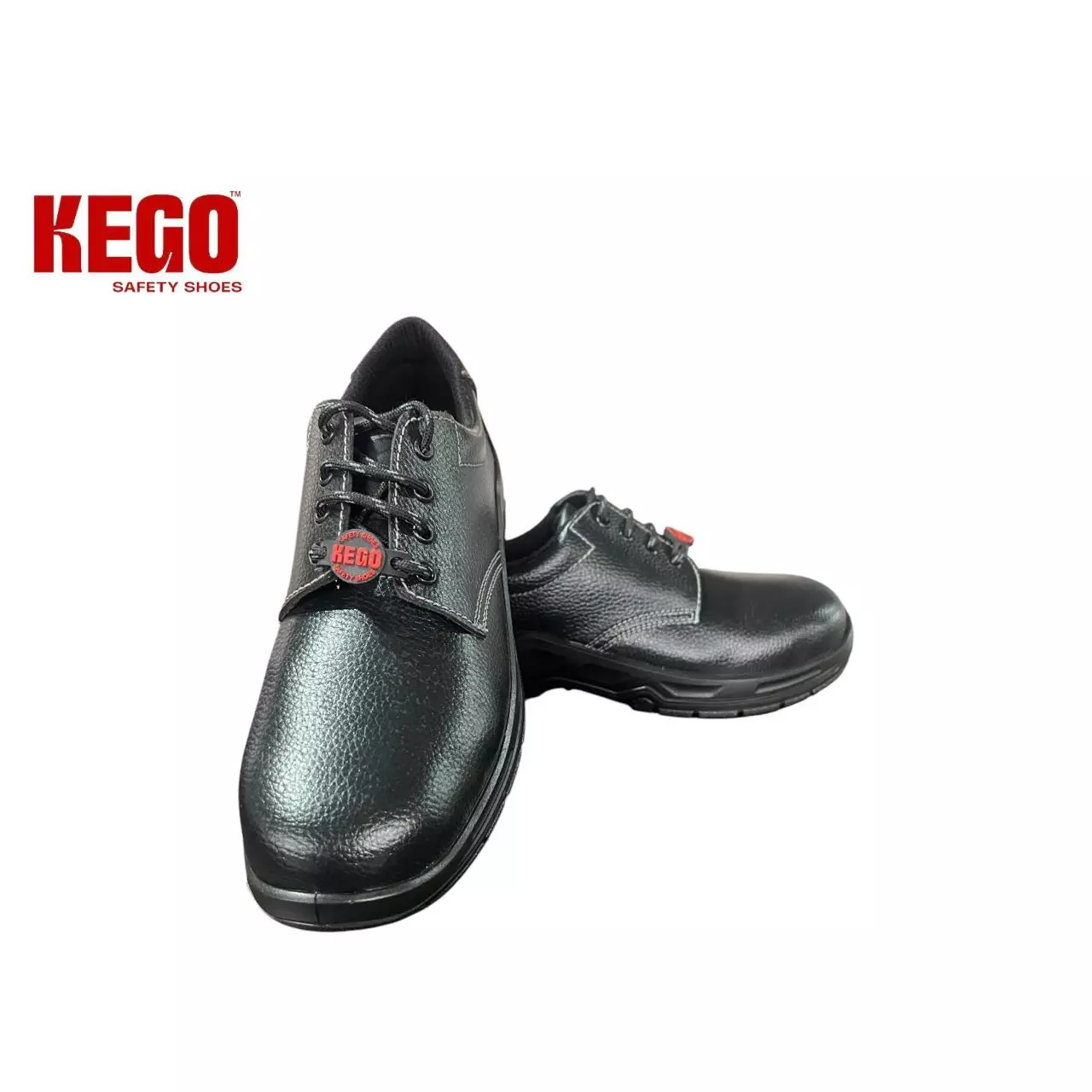 KEGO Safety Shoes Metal Toe Low Ankle PU (Moulded) Sole Black UK 7, KG-PUS-1008 (1 Pair)