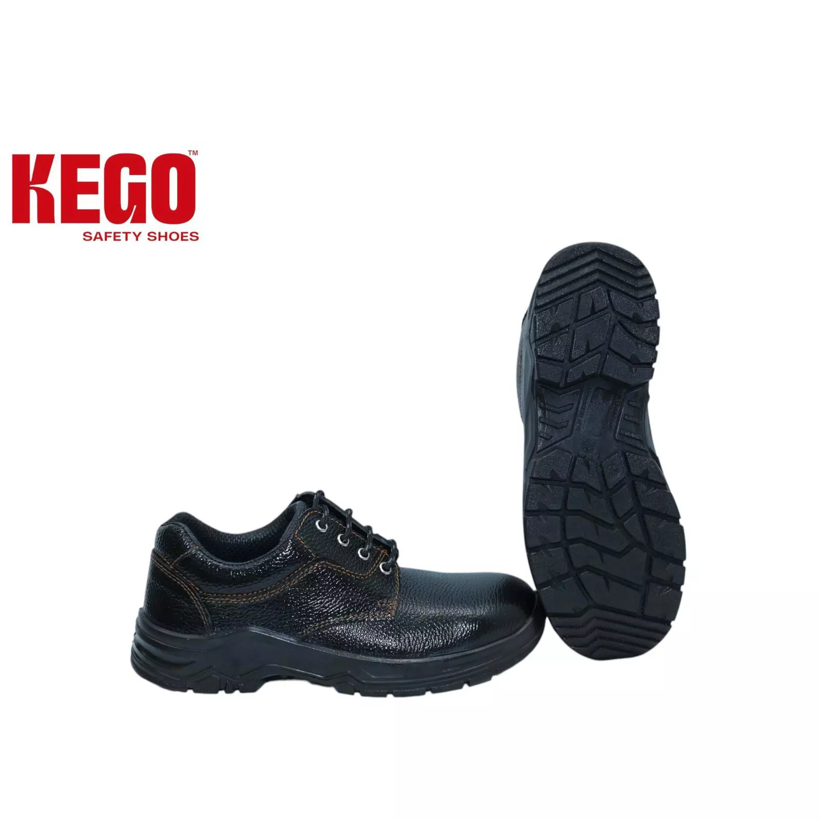 KEGO Safety Shoes Metal Toe Low Ankle PU (Moulded) Sole Black UK 8, KG-PUL-1005 (10 Pairs )