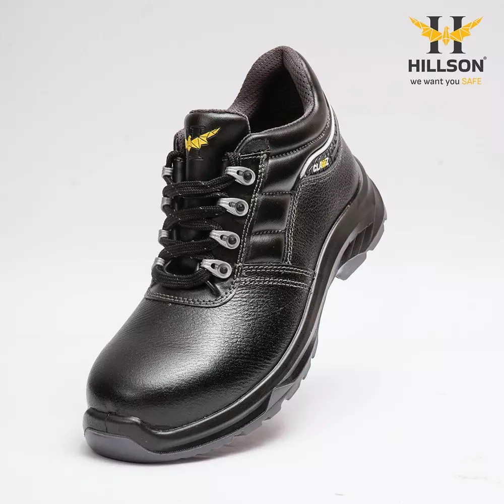 hillson-clawz-safety-shoes-steel-toe-pu-sole-low-ankle-real-buff-leather-black-uk-6-cl04