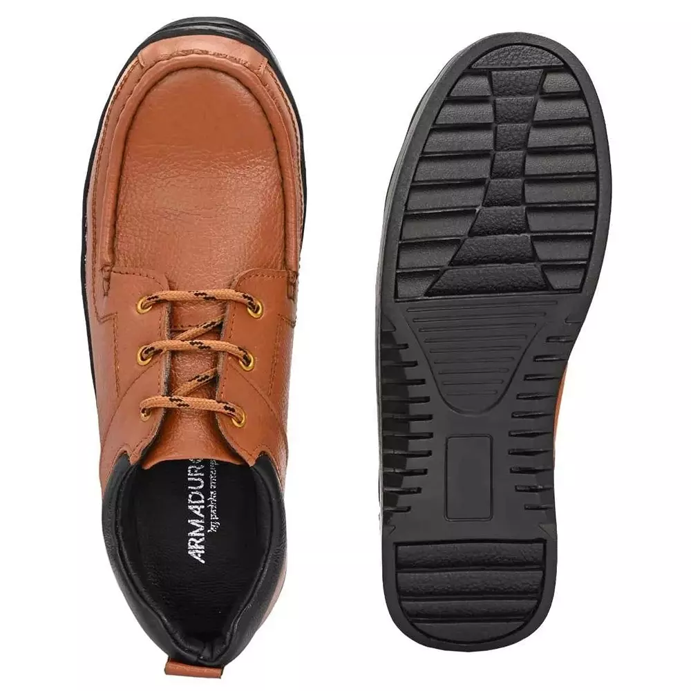 armaduro-steel-toe-safety-shoes-tpr-sole-low-ankle-tan-black-size-uk-8-ad1034