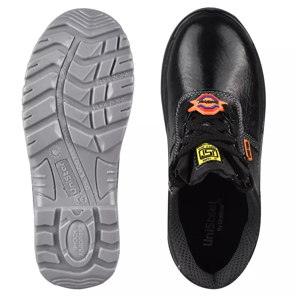 unistar-steel-toe-safety-shoes-pu-sole-low-ankle-black-size-uk-8-ua-2