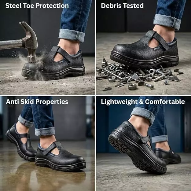 contablue-steel-toe-safety-shoes-pu-sole-low-ankle-black-genuine-leather-size-uk-6-elida