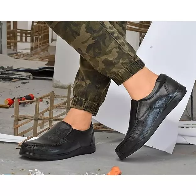 u-soto-steel-toe-safety-shoes-rubber-low-ankle-black-real-leather-size-uk-6