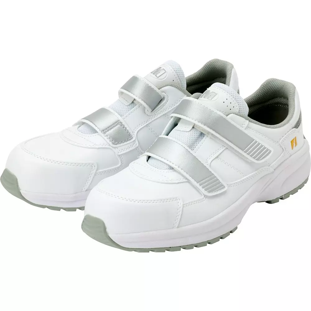 MIDORI Electrostatic Super Light Weight Resin Sneaker Artificial leather / mesh UK 7.5 Size White, SL-615S-W-26.5