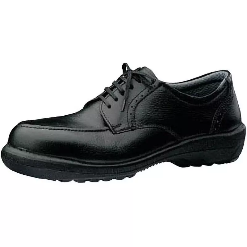 MIDORI Safety Shoes Black UK 7 Size Low Cut Upper: Cow Chrome Leather (Soft embossed), RT71326.0