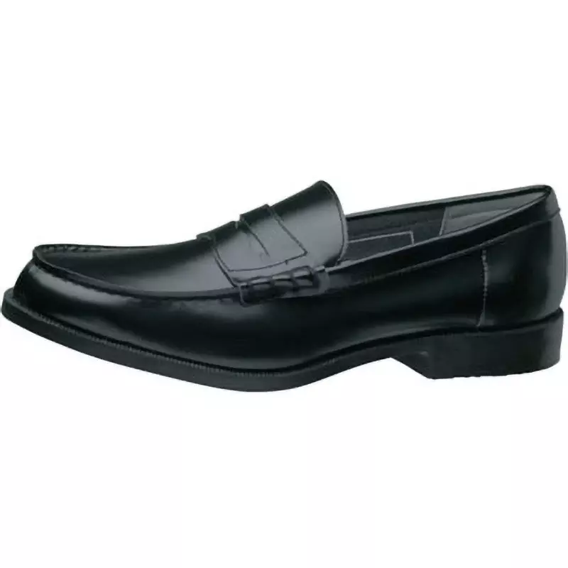 MIDORI Work Shoes Black UK 6.5 Size Artificial Leather EEE Low Cut, H-950M-BK-25.5